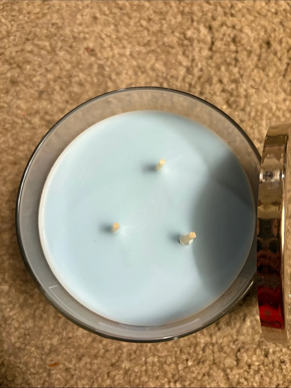 Bath & Body Works Blue & Purple Blue Raspberry Snow Cone 3-Wick Candle